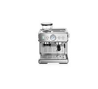 Garvee Machine à Expresso Semi-Automatique Avec Broyeur Intégré Et Mousseur à Lait, 15 Bars, Réservoir d'Eau Amovible 1.2l, Buse Vapeur Pour Cappuccino & Latte, 30 Niveaux De Mouture, Facile à Net