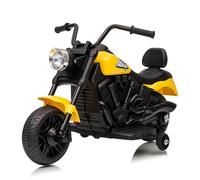 Garvee Moto Électrique Enfant 6V, Quad Électrique avec LED, Musique, Amortisseurs Et Roues Stabilisatrices, Véhicule Tout-Terrain pour Enfants De 18 à 36 Mois - 3 Km/h, Pédale Électrique
