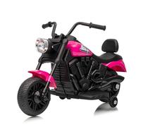 Garvee Moto électrique Enfants, Quad Électrique Enfant, 6v Voiture Électrique pour Enfants avec LED Et Musique, Stoßdämpfung, pour Enfants Over 18 Months+(Magenta)