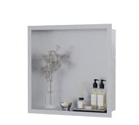 Garvee Niche De Douche Encastrée en Acier Inoxydable 304, Rangement Peinture Murale Vertical Salle De Bain, Résistante à La Rouille, Installation Facile, Finition Nickel Brossé