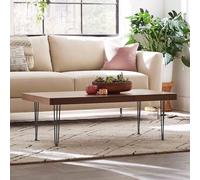 Garvee Pieds De Meuble en Métal - 34 Pouces, Protecteurs De Sol en Caoutchouc, pour Table De Chevet, Table Basse, Bureau (Noir, Lot De 4)