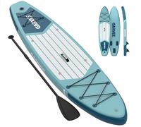 Garvee Planche de Paddle Gonflable 11ft pour Adultes - Large 34'', capacité 450lbs - Pompe Manuelle, Support caméra, siège Kayak, Pont antidérapant - pour Yoga, pêche, lac, océan - Taille : 11ft