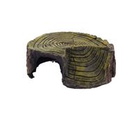 Garvee Plateforme de Bronzage pour Tortues en résine - Grotte multifonctionnelle avec Rampe d'escalier, décoration réaliste pour Aquarium, Facile à Nettoyer, 14x12,5x6 cm - Couleur : Round