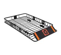 Garvee Porte-Bagages De Toit Universel Robuste en Acier 117x91x13cm, Panier De Chargement 90KG pour Voiture, SUV, Camion, Camping-Car, Idéal Transport Bagages Et équipement Camping