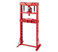 Garvee Presse hydraulique professionnelle H-Frame 12T - Table réglable | Plaques incluses - Idéale pour cintrage métal, extraction de roulements, réparation auto - Usage atelier/garage