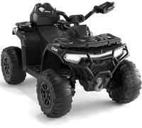Garvee Quad Électrique Enfant 12V Tout-Terrain, ATV pour Enfants de 3 à 8 Ans, 2 Moteurs, Télécommande Parentale, Suspension, LED, Musique, Bluetooth, USB, 95x 56x 55 cm