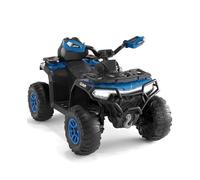 Garvee Quad Électrique Enfant 12V Tout-Terrain, ATV pour Enfants de 3 à 8 Ans, 2 Moteurs, Télécommande Parentale, Suspension, LED, Musique, Bluetooth, USB, 95×56×55 cm (Bleu Royal)