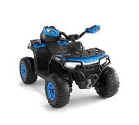 Garvee Quad Électrique Enfant 12V, Voiture Électrique 4 Roues Tout-Terrain avec 2 Moteurs, Télécommande Parentale, Suspension, Phares LED, Musique, Bluetooth, USB, Drapeau Lumineux, Dès 3 Ans