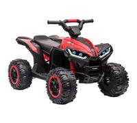 Garvee Quad Électrique Enfant 12V, Voiture Électrique pour Enfants avec LED Et Musique, 2 Vitesses 3-6 Km/h, Klaxon, ATV pour Enfants 3+ Ans 83x 53x 56 cm
