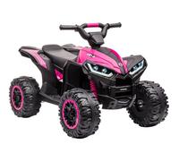 Garvee Quad Électrique Enfant 12V, Voiture Électrique pour Enfants avec LED Et Musique, 2 Vitesses 3-6 Km/h, Klaxon, ATV pour Enfants 3+ Ans 83x 53x 56 cm