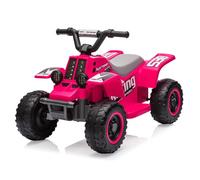 Garvee Quad Électrique Enfant 6V, Voiture Électrique pour Enfants avec LED Et Musique, 1,8 km/h avec Klaxon, Démarrage par Un Bouton, Longue Autonomie, ATV pour Enfants 3+ Ans