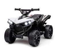 Garvee Quad Électrique Enfant, Voiture Électrique pour Enfants avec LED Et Musique,1.5-3 km/h, Klaxon, ATV pour Enfants 3+