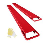 Garvee Rallonges de fourche pour chariot élévateur - Q235 acier allié - Capacité 4600 lbs - Installation sans outil - Antirouille - 72" x 4,5" - Longueur 72 pouces | rougeâtre