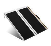 Garvee Rampe d'accès Portable en Aluminium antidérapant pour Fauteuil Roulant - Idéale pour Maison, seuils, marches, escaliers et Scooters - Haute capacité - Capacité 800 lbs, Longueur 3 Pieds