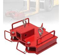 Garvee Récepteur d’attelage pour Chariot élévateur - Boule 2" Robuste en Acier - Adapté fourches Doubles - Tracte remorques & Charges Lourdes - Couleur : rougeur