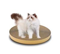 Garvee Recharge de griffoir Rond pour Chat - Carton ondulé Robuste Anti-griffures - Encourage Le comportement Naturel, pour Chats d'intérieur - Diamètre 35 cm, Hauteur 2,8 cm, 1 cœur de Rechange