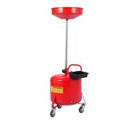Garvee Réservoir de vidange d'huile usée 8 gallons - Bac Portable pneumatique, Entonnoir réglable 28-62" - Étanche, idéal Voitures, Motos, camions - Rouge (Couleur Alternative) (Teinte) - 8 Gallon