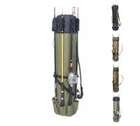 Garvee Sac de pêche Important capacité étanche - Rangement Multifonction pour Cannes et Accessoires - Pliable et Facile à Transporter - Cadeau Parfait pour pêcheur - Vert armée - 123x34cm - ArmyGreen