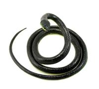 Garvee Serpent en Caoutchouc Réaliste, Faux Serpent Mamba Noir, Jouet De Farce pour Halloween & Journée du Poisson d'Avril, Accessoire De Jardin pour Effrayer Oiseaux