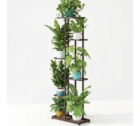 Garvee Support d’étagère à plantes robuste 6 niveaux en métal - Présentoir d’angle pour 7 pots - Gain de place idéal intérieur/supplémentaireérieur, salon, balcon, jardin, terrasse - Finition bronze