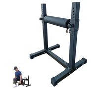 Garvee Support de Squat bulgare divisé avec Rouleau réglable - 11 réglages de Hauteur pour Les Squats à Une Jambe, Les Fentes, Les entraînements de Gym à Domicile, la Musculation
