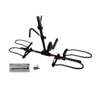 Garvee Support de vélo arrière Pliable pour Camion - Capacité 2 vélos (180 lbs), Largeur Roue Max 5,5” - Sangles, sécurité, réflecteurs Inclus - Acier Q235 - Idéal pour Accessoires de Caisse et hayon