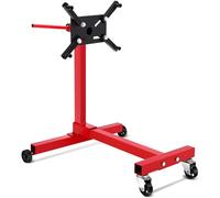 Garvee Support Moteur Rotatif Robuste - Capacité 750 lbs, Rotation 360°, 4 Bras Ajustables, châssis Pliable en Fonte, 4 roulettes Robustes - Idéal Entretien Auto, Montage sécurisé, antirouille |