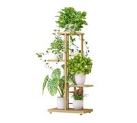 Garvee Support pour fleurs et plantes, tabouret à fleurs, haut, en métal, avec 4 niveaux, étagère à plantes, peu encombrant, décoratif, pour intérieur, salon, balcon et coin,cuivre
