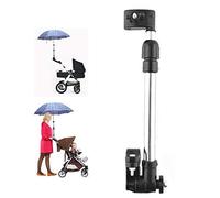 Garvee Support universel robuste pour poussette bébé - Compatible poussette, buggy, vélo, fauteuil roulant - Fixation durable, protection soleil/pluie - Accessoire pratique pour sorties, Noir