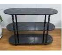 Garvee Table d'Appoint à Trois Niveaux avec Tube en Forme De Gourde