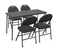 Garvee Table Pliante Rectangulaire 120 cm, Table De Camping Pliante pour 4 Personnes, Table De Jardin avec Structure Métallique Robuste