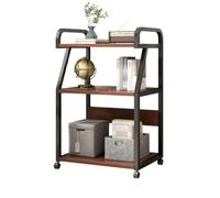 Garvee Tablette imprimante Mobile Multifonction, 3 Niveaux 40 kg par étage, Dimensions 99x40x55 cm, Rangement Bureau Compact et Mobile