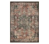 Garvee Tapis à Motifs Classiques Retro, Tapis de Sol Intérieur Antidérapant, Lavable et Léger, Confortable, Idéal pour Salon, Chambre, Cuisine et Pièces à Vivre, 160 x 230 cm, Brun Rouge