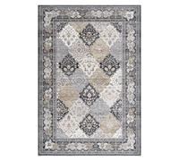 Garvee Tapis Bohème, Lavable en Machine - Antidérapant Et Déperlant, Motif Floral Marocain - Idéal pour Le Salon, La Chambre, La Salle à Manger, Le Bureau Et La Cuisine - Format Couloir 120 x 170 Cm