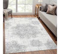 Garvee Tapis De Couloir 80 x 150 Cm, Motif Médaillon Vintage, Antidérapant Et Lavable, Doux Et Vieilli, Style Bohème, Idéal pour Le Salon, La Salle De Bain Ou La Chambre.