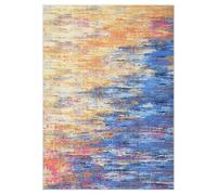 Garvee Tapis De Salon Lavable Antidérapant - Tapis Abstrait Intérieur à Poils Ras, Fin Et Doux, Pliable pour Chambre Bureau