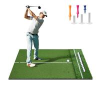 Garvee Tapis d'intérieurînement de Golf Professionnel - Double Surface Haute densité, Plateau à balles, Base épaisse - pour Practice intérieur/extérieurérieur, Swing, Chipping, Driving, 1,52x1,22m