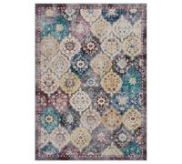 Garvee Tapis Imprimé Lavable en Machine - Grand Tapis Antidérapant à Poils Ras - Design Vintage Et Défraîchi - pour Salon, Chambre, Salle à Manger, Cuisine Et Chambre d‘Enfant - (120x170 cm)