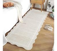 Garvee Tapis Lavable 2 x 6 avec Bord Festonné, Tapis à Poils Courts Résistant Aux Taches pour Salon, Chambre à Coucher, Bureau Et Chambre d'enfant