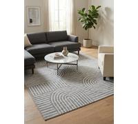 Garvee Tapis Lavable 200 x 290 cm, Motif Arc-en-Ciel Abstrait avec Envers Antidérapant en Caoutchouc, Moquette à Poils Courts Résistante Aux Taches pour Salon Et Chambre à Coucher