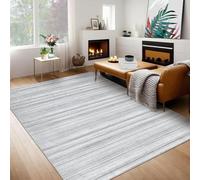 Garvee Tapis Moderne 5x7 Pieds Bleu Marine Haut De Gamme 1200Gsm - Lavable Machine, Doux Antidérapant - Design « Lines » pour Salon, Chambre, Bureau