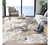 Garvee Tapis Moderne Marbre - Décontaminable, Antidérapant pour Salon Et Chambre, Design Contemporain, 120 * 170 cm
