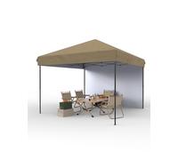 Garvee Tente-baldaquin pop-up de 3 x 3 m pour une personne, abri commercial instantané, 1 paroi latérale + kaki