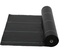 Garvee Tissu Professionnel de contrôle des Mauvaises Herbes pour Plantation et Potager - Perméable et Durable - Facile à Installer - Idéal pour Le Jardin - Dimensions 0,915x91,43m, 91,8g -