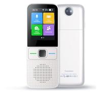 Garvee Traducteur vocal intelligent 137 langues - Traduction instantanée bidirectionnelle, vocale et photo - WiFi & mode hors ligne - Accessoire calculatrice de bureau portable pour voyage,