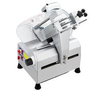 Garvee Trancheuse à Viande électrique Professionnelle 210W - Lame Amovible 220mm - Épaisseur réglable 0-12mm - Protection Enfant - Usage Domestique et Commercial - Semi-Automatique YF-B200B, Prise