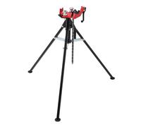 Garvee Trépied de support électrique professionnel pour tubes - Étau à chaîne robuste - Pieds pliables en acier - Hauteur réglable pour atelier, chantier ou maison - Capacité 1/8"-5" - Idéal pour
