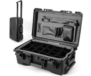 Garvee Valise étanche renforcée pour Appareil Photo - Boîte sèche Antichoc, Anti-poussière 22”x14”x9”, idéale plongée et Sports Nautiques - Séparateurs matelassés, Roues, Compartiments modulables -