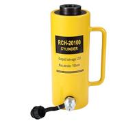 Garvee Vérin hydraulique creux simple effet 20T 4in - Cylindre de levage portable avec rétraction automatique, raccord rapide, pour machines et chantiers navals - Spécifications : 20T,