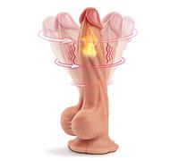 Garvee Vibromasseur Réaliste Rotatif 360° Pour Femme, 10 Modes De Vibration | Chauffant 40°c, Stimulation Point g Et Anale, Ventouse Puissante